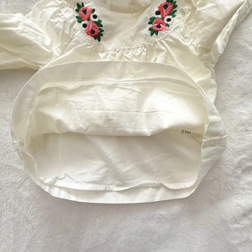 Janie and Jack Toddler Girls Tops Lot 18-24‎ Months Floral Embroidered Ruffle